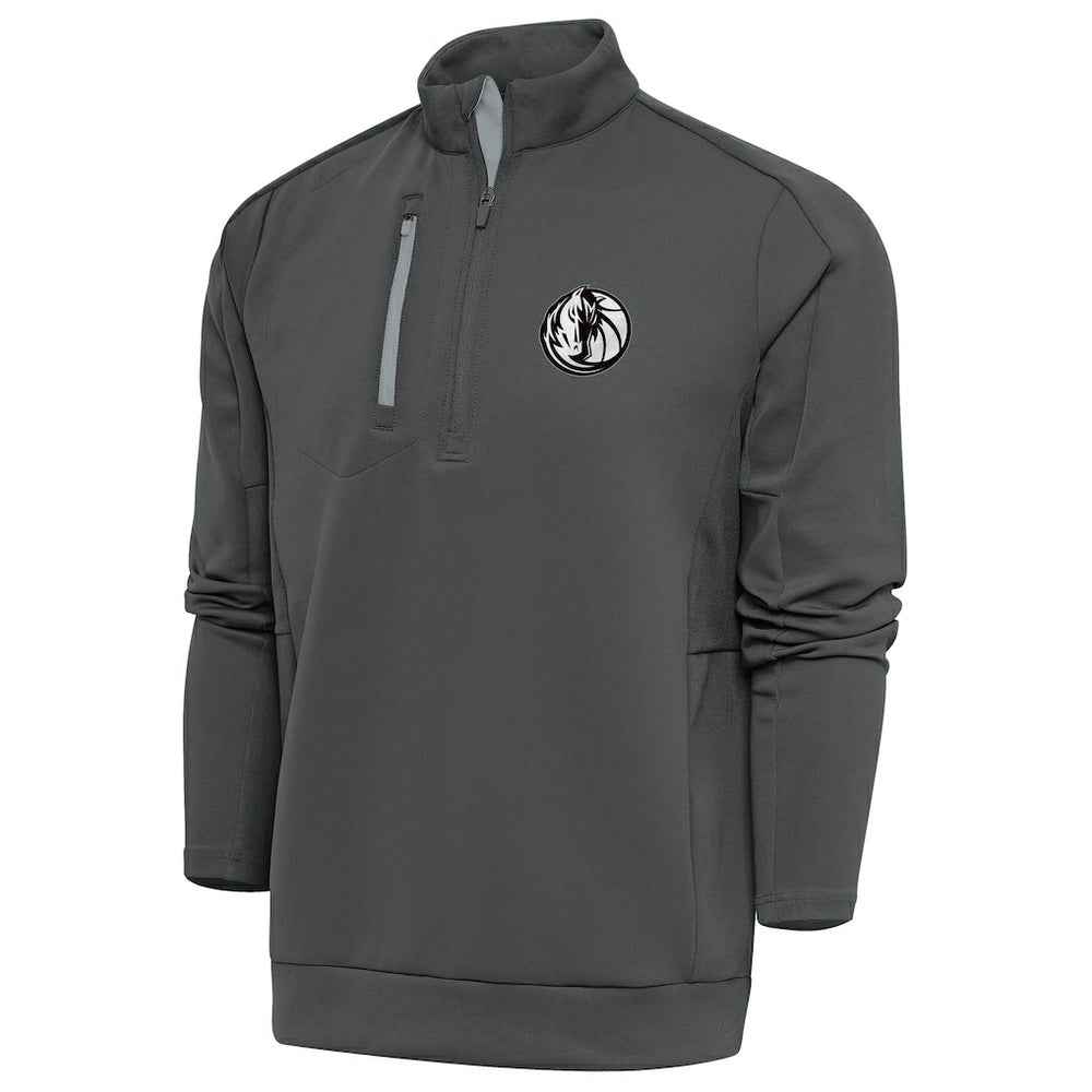 Dallas Mavericks Antigua Metallic Logo Generation Quarter-Zip Top sale - Pewter online