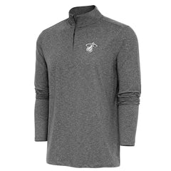 Miami Heat Antigua Hunk Quarter-Zip Top - Heather Black discount