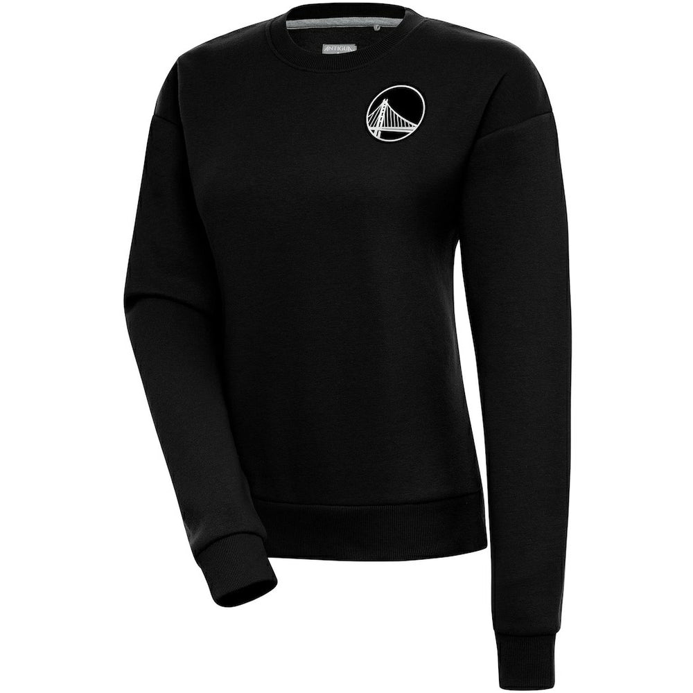 Golden State Warriors Antigua Women's Brushed Metallic Victory Pullover Sweatshirt - Black discount