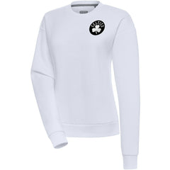 Boston Celtics Antigua Women's Brushed Metallic Victory Pullover Sweatshirt - White discount