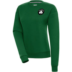 Boston Celtics Antigua Women's Brushed Metallic Victory Pullover Sweatshirt - Kelly Green online
