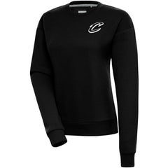 Cleveland Cavaliers Antigua Women's Brushed Metallic Victory Pullover Sweatshirt - Black on sale