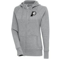 Indiana Pacers Antigua Women's Brushed Metallic Victory Full-Zip Hoodie - Heather Gray for sale