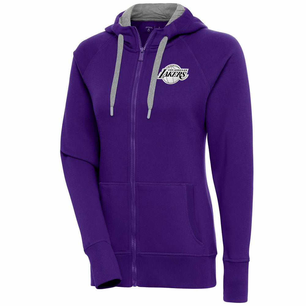 Los Angeles Lakers Antigua Women's Brushed Metallic Victory Full-Zip Hoodie - Purple online