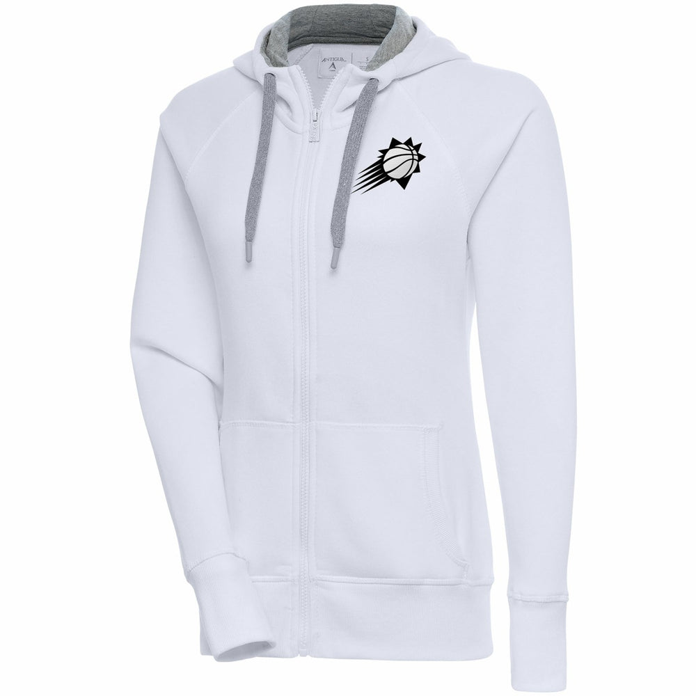Phoenix Suns Antigua Women's Brushed Metallic Victory Full-Zip Hoodie - White on sale