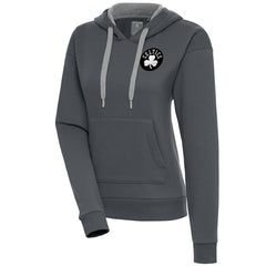 Boston Celtics Antigua Women's Brushed Metallic Victory Pullover Hoodie - Charcoal outlet