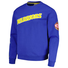 Golden State Warriors Hardwood Classics There and Back Pullover Sweatshirt sale - Royal | Mitchell & Ness on sale