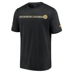 Boston Bruins Fanatics Authentic Pro Centennial Banner T-Shirt