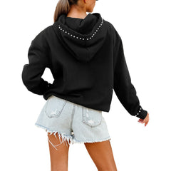 NFL Dallas Cowboys Gameday Couture Women's Oversized Catch the Vibe Studded Pullover Hoodie