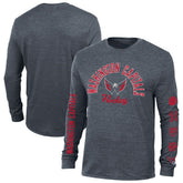 Washington Capitals Champion Multi-Logo Tri-Blend Long Sleeve T-Shirt