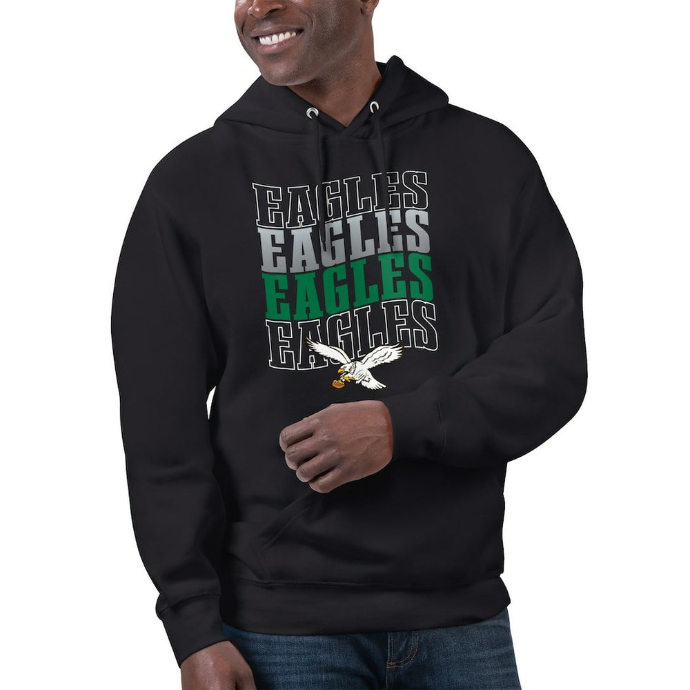NFL Philadelphia Eagles Starter Unisex Throwback Name Drop Pullover Hoodie