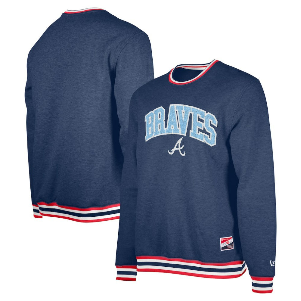 Atlanta Braves Pullover Sweatshirt - Navy | New Era