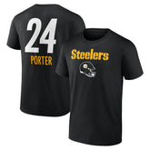 NFL Pittsburgh Steelers Joey Porter Jr. Team Wordmark Player Name & Number T-Shirt