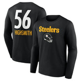 NFL Pittsburgh Steelers Alex Highsmith Team Wordmark Player Name & Number Long Sleeve T-Shirt