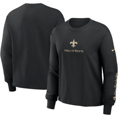 NFL New Orleans Saints Women's Boxy Long Sleeve T-Shirt