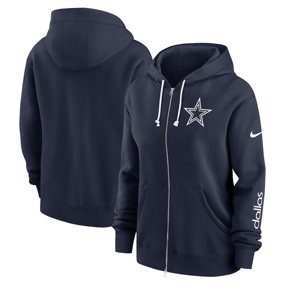 NFL Dallas Cowboys Women's Plus Size Phoenix Full-Zip Hoodie