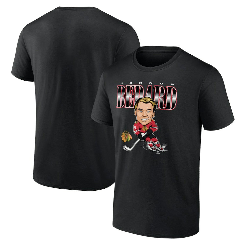 Connor Bedard Chicago Blackhawks Fanatics Player Caricature T-Shirt