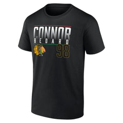 Connor Bedard Chicago Blackhawks Fanatics Name & Number T-Shirt
