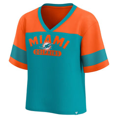 NFL Miami Dolphins Women's Homeschool Jersey Poly V-Neck
Fashion Top