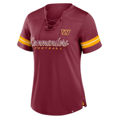 NFL Washington Commanders Women's Play Script Lace-Up T-Shirt