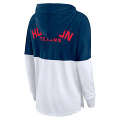 NFL Houston Texans Women's Backup Option Long Sleeve Hoodie T-Shirt