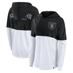 NFL Las Vegas Raiders Women's Backup Option Long Sleeve Hoodie T-Shirt