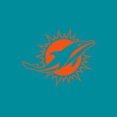 NFL Miami Dolphins Women's Backup Option Long Sleeve Hoodie T-Shirt