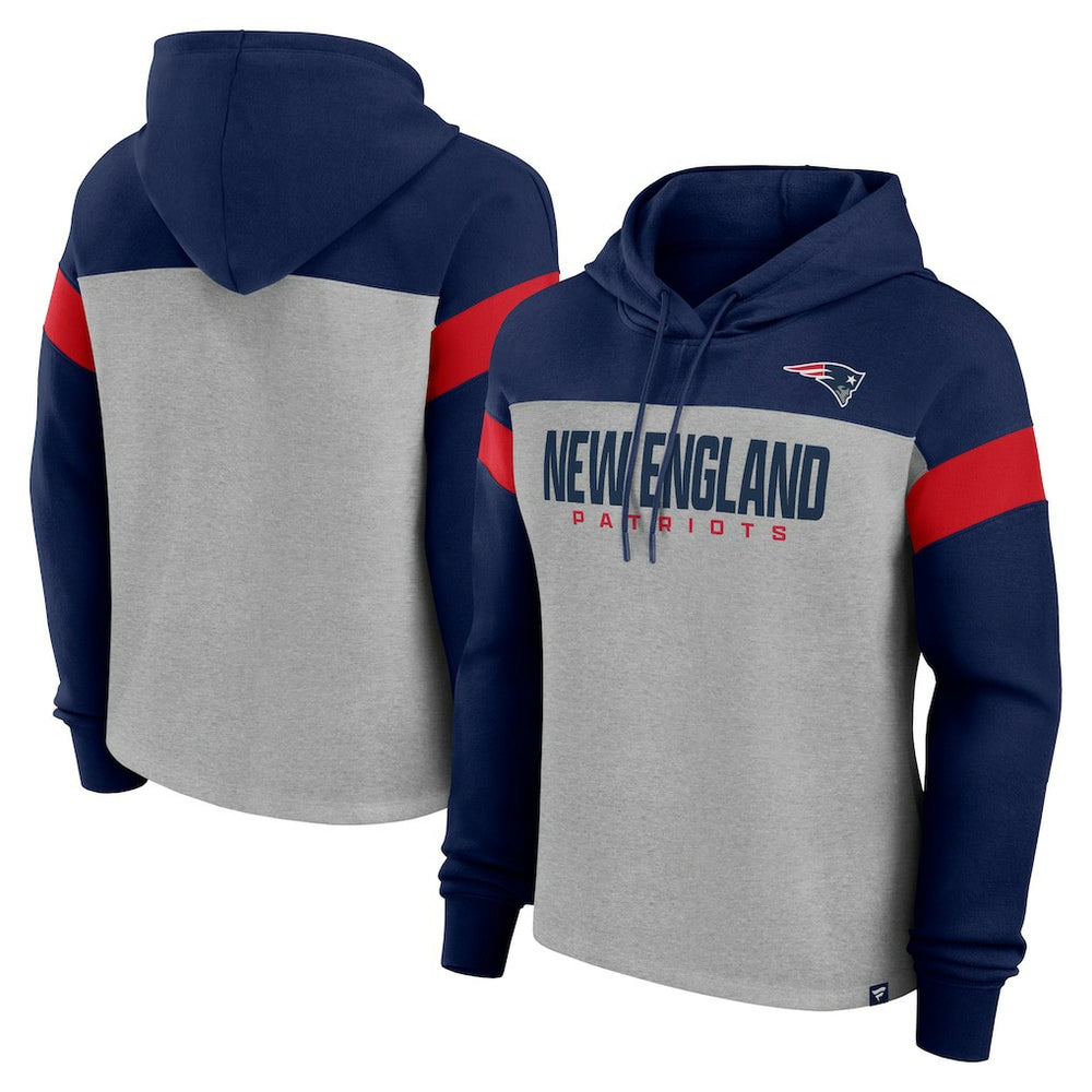 NFL New England Patriots Women's Bold Play Call Pullover Hoodie