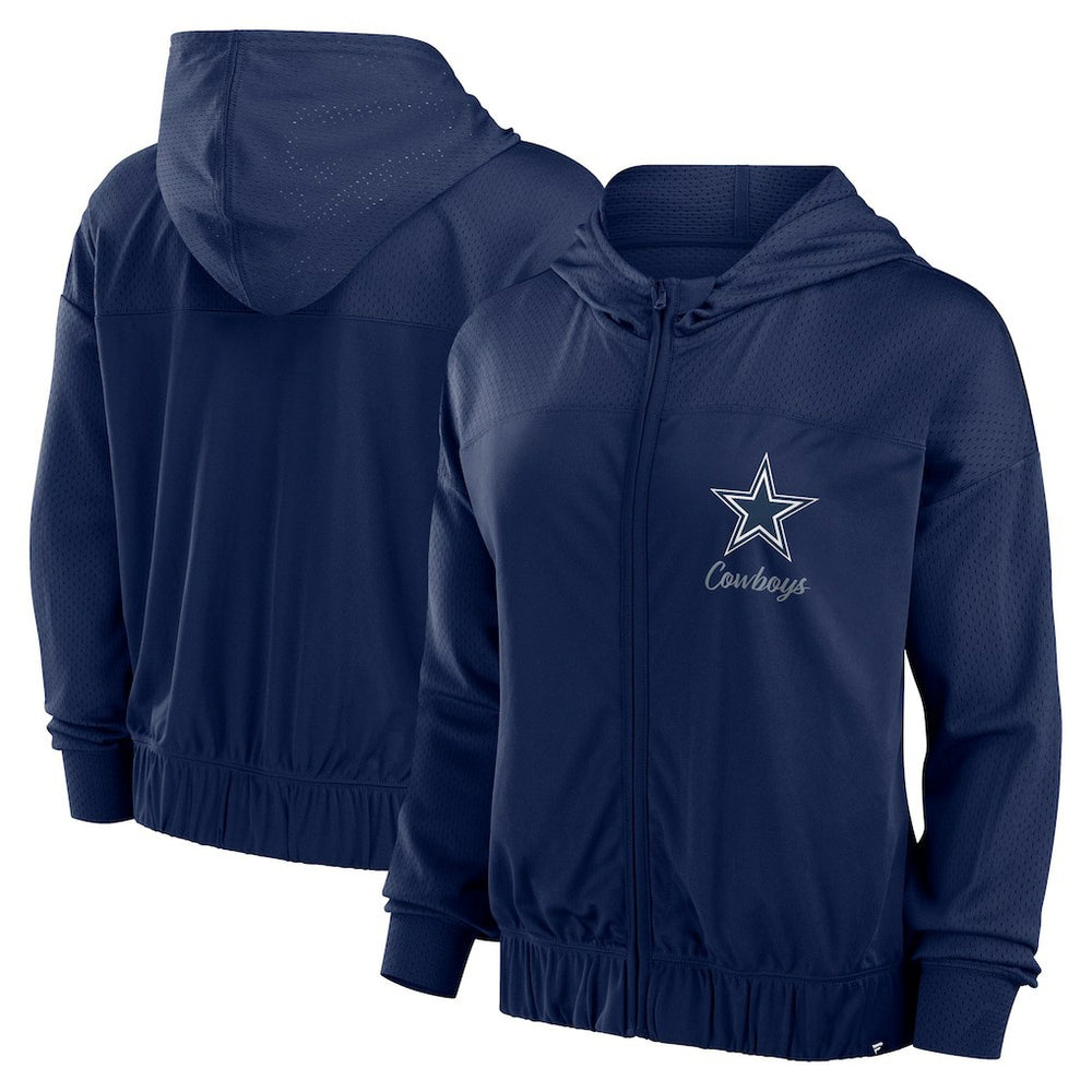 NFL Dallas Cowboys Women's Script Lock Full-Zip Hoodie