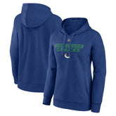 Vancouver Canucks Fanatics Women's Authentic Pro Core Primary Fleece Pullover Hoodie