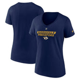 Nashville Predators Fanatics Women's Authentic Pro Core Primary V-Neck T-Shirt