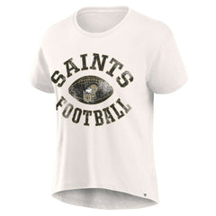 NFL New Orleans Saints Women's Football Home Fashion T-Shirt