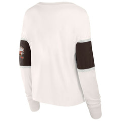 NFL Cleveland Browns Women's Antique Block Long Sleeve T-Shirt