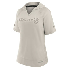 Seattle Kraken Fanatics Women's Authentic Pro Road Short Sleeve V-Neck Pullover Hoodie