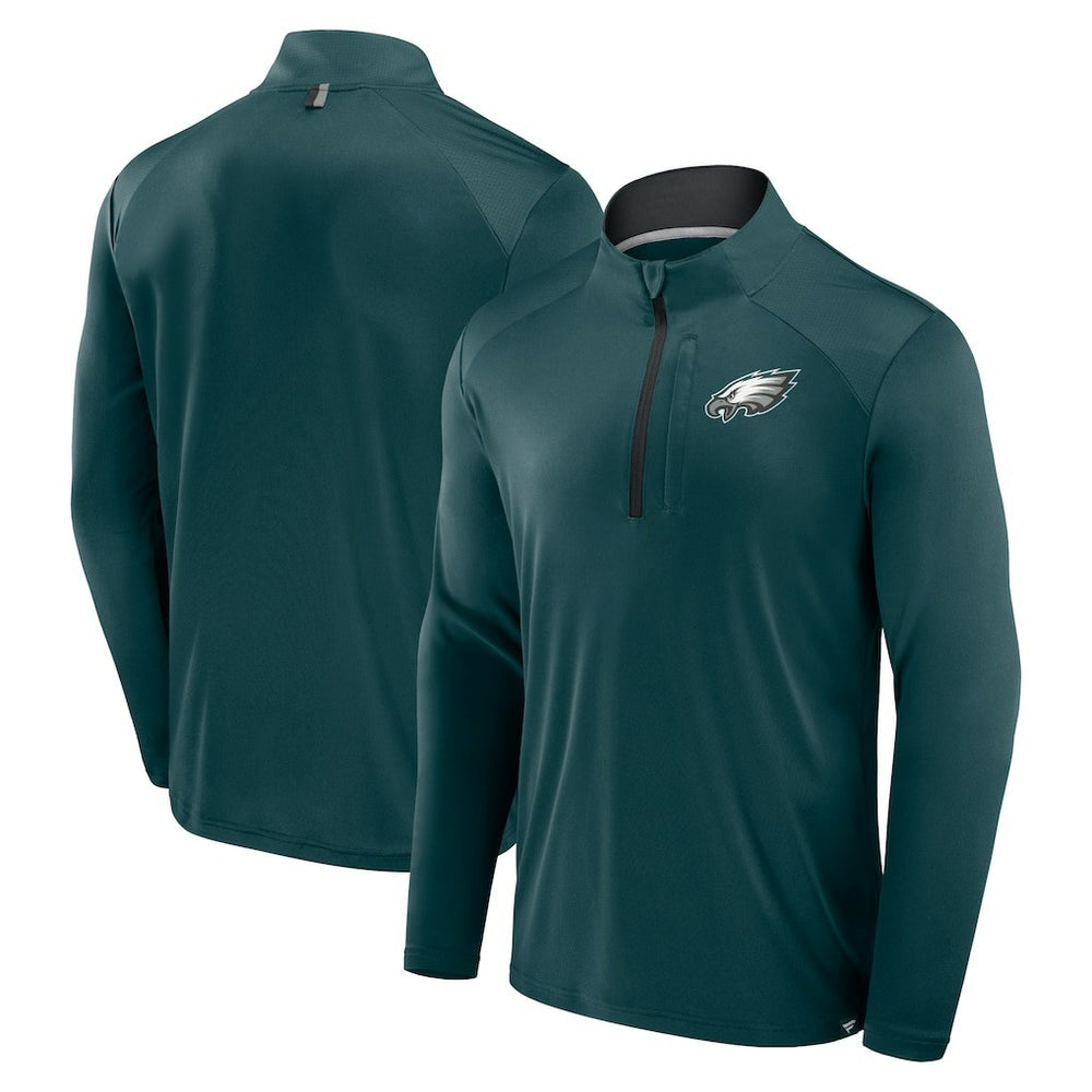 NFL Philadelphia Eagles Defender Long Sleeve Quarter-Zip Jacket