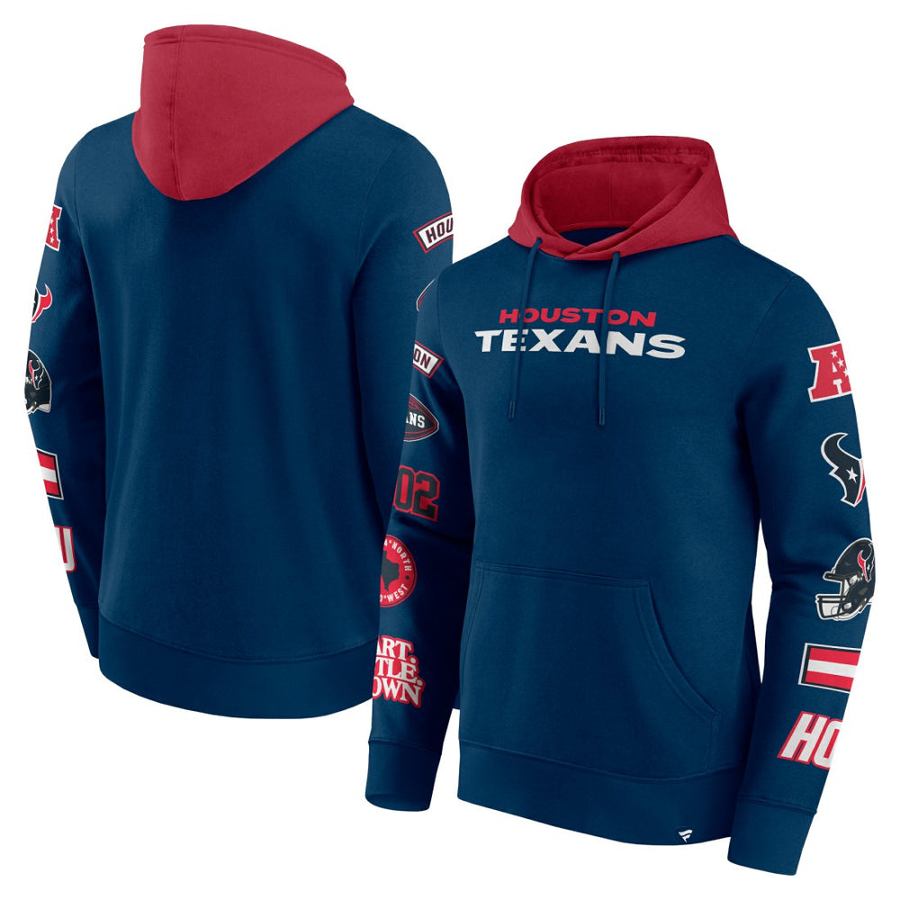 NFL Houston Texans Patched Out Pullover Hoodie