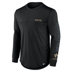 NFL New Orleans Saints Blackout Long Sleeve T-Shirt