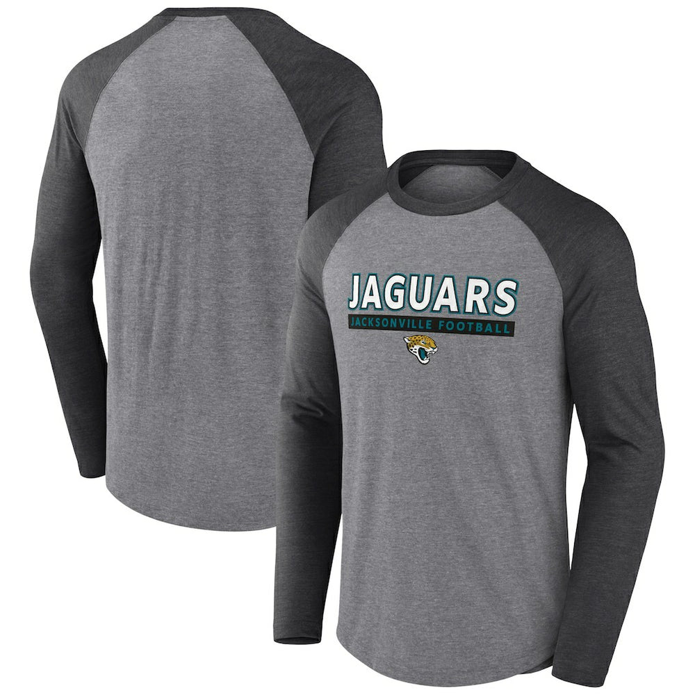NFL Jacksonville Jaguars Tri-Blend Raglan Long Sleeve T-Shirt