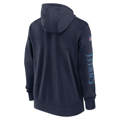 NFL Tennessee Titans 2024 Sideline Club Full-Zip Hoodie