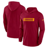 NFL Washington Commanders 2024/25 Sideline Performance Long Sleeve Hoodie T-Shirt