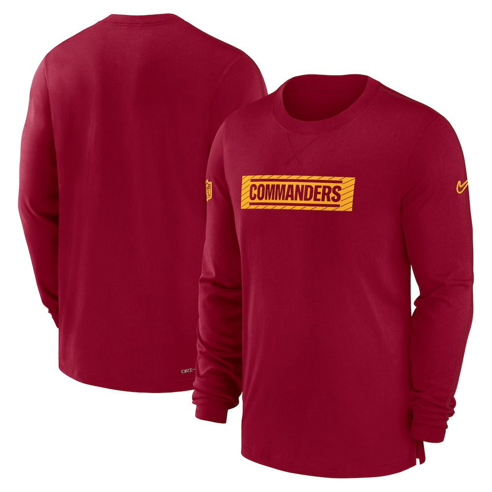 NFL Washington Commanders Sideline Player Performance Long Sleeve T-Shirt