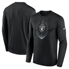 NFL Las Vegas Raiders Icon Legend Performance Long Sleeve T-Shirt