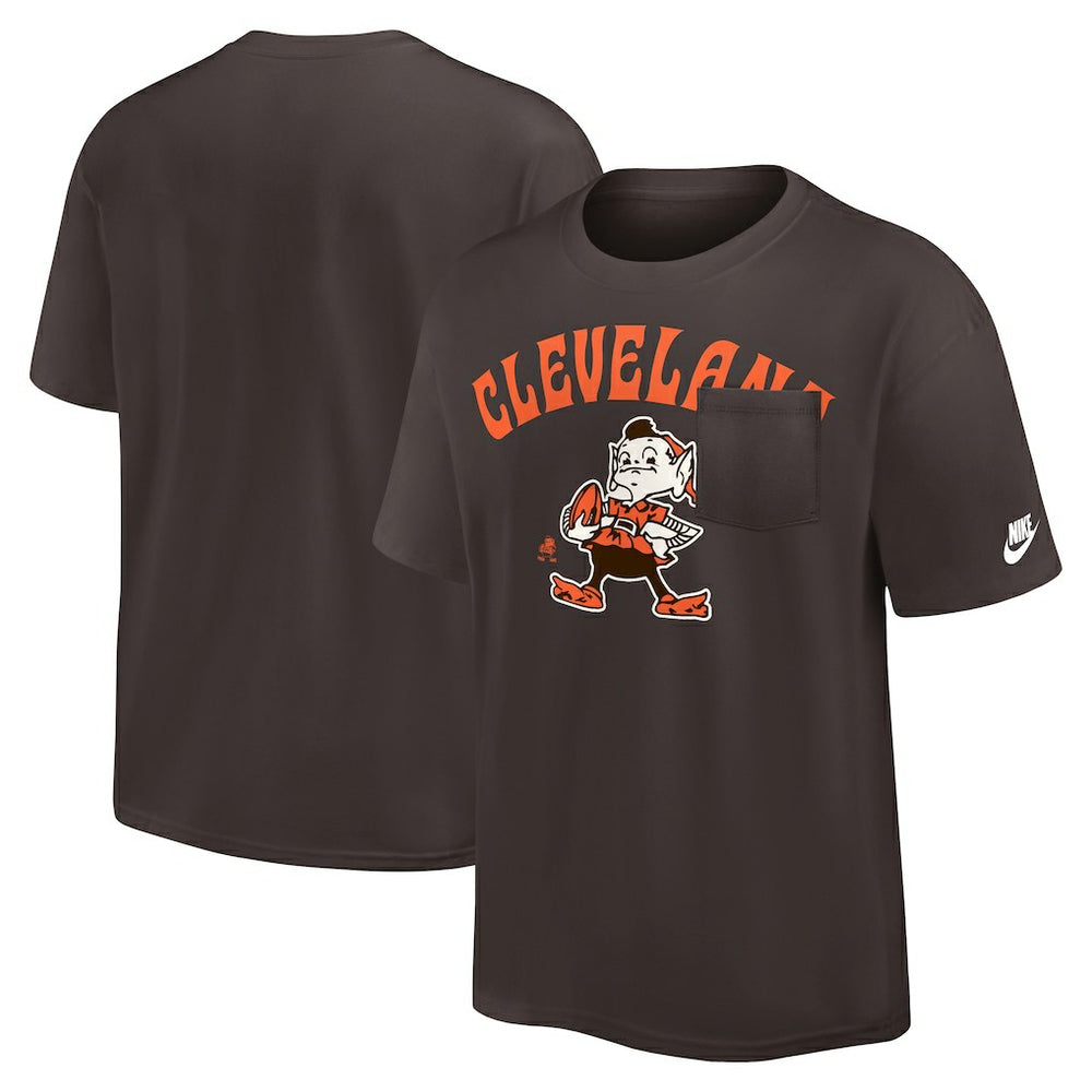NFL Cleveland Browns Rewind Heavy Max90 Pocket T-Shirt