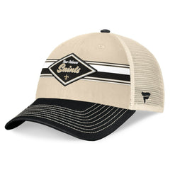 NFL New Orleans Saints Diamond Stripe Trucker Adjustable Hat