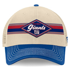 NFL New York Giants Diamond Stripe Trucker Adjustable Hat