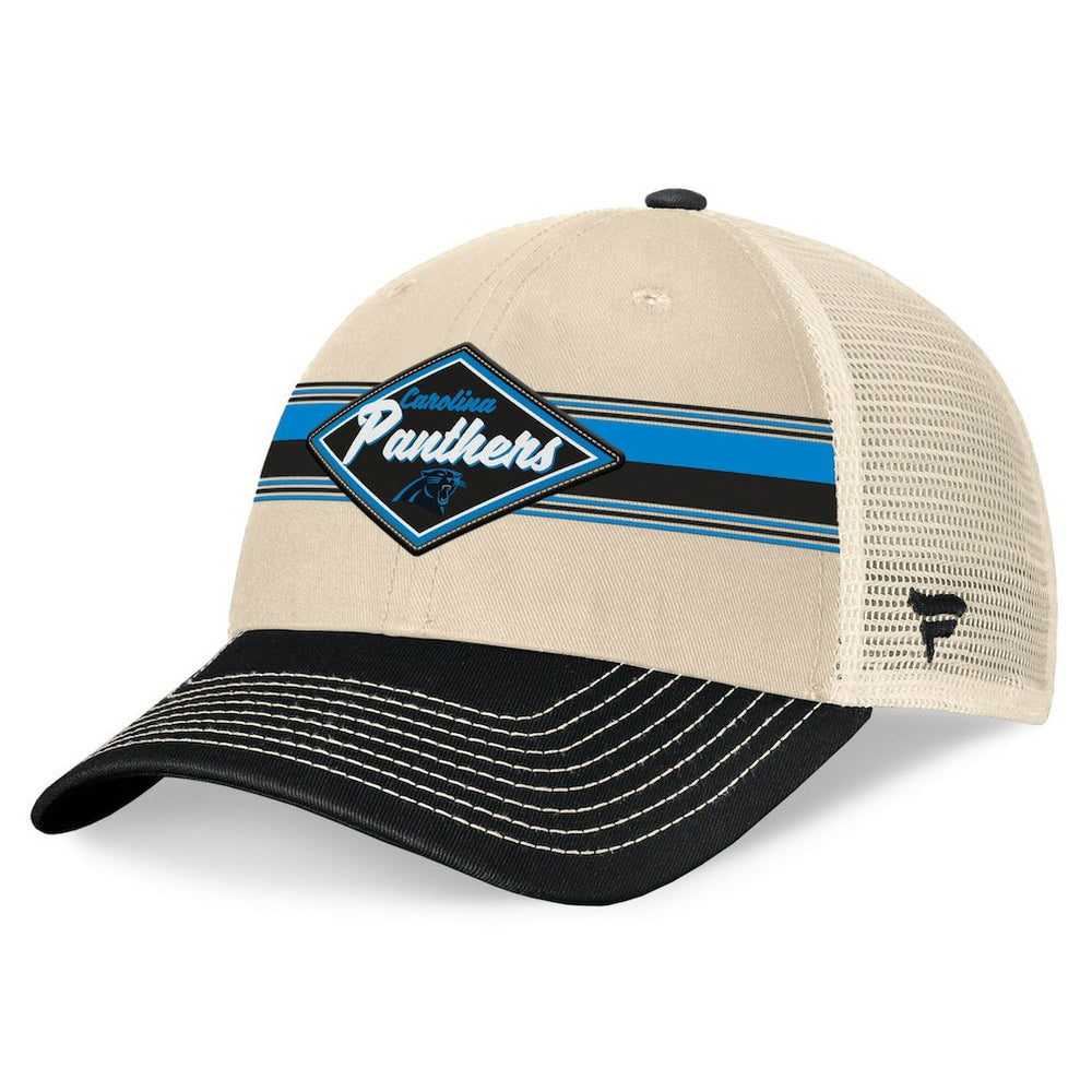 NFL Carolina Panthers Diamond Stripe Trucker Adjustable Hat