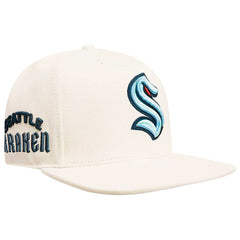 Seattle Kraken Pro Standard Retro Classic Logo Snapback Hat