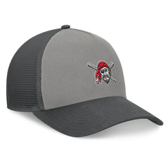 Pittsburgh Pirates A-Frame Trucker Adjustable Hat - Gray/Graphite