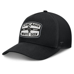 Chicago White Sox Team Patch A-Frame Trucker Snapback Hat - Black