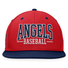 Los Angeles Angels Fundamental Bold Snapback Hat - Red/Navy